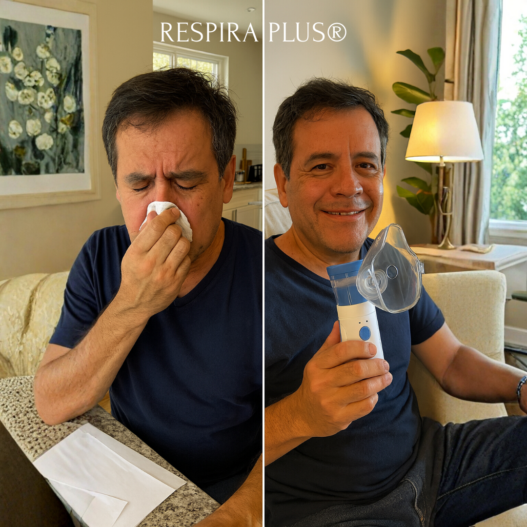 RESPIRA PLUS⭐ Alivio inmediato para congestión, alergias y crisis respiratorias