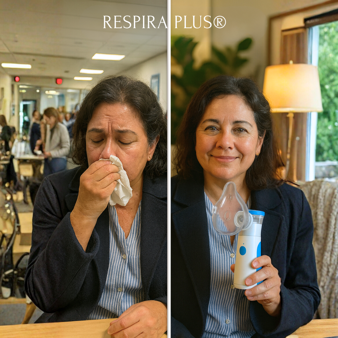 RESPIRA PLUS⭐ Alivio inmediato para congestión, alergias y crisis respiratorias